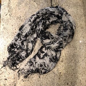 Shimmery Black & Silver Scarf